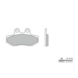 Brembo S.p.A. Plaquettes de frein Scooter carbone céramique - 07089CC