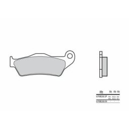 Brembo S.p.A. Plaquettes de frein route métal fritté - 07BB28SP