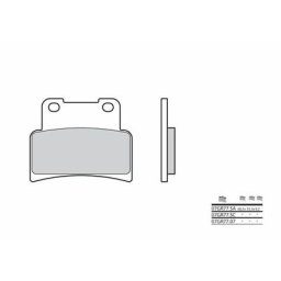 Brembo S.p.A. Plaquettes de frein route métal fritté - 07GR77SA