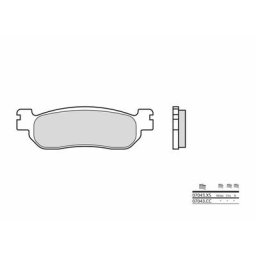 Brembo S.p.A. Plaquettes de frein Scooter carbone céramique - 07043CC