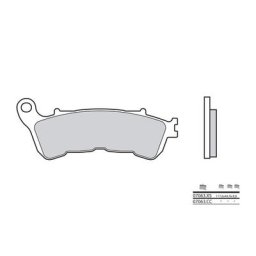 Brembo S.p.A. Plaquettes de frein Scooter carbone céramique - 07063CC