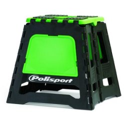 POLISPORT Lève-moto fixe repliable vert/noir