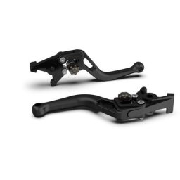 Levier de frein LSL BOW R10, perle courte et noire dynamitée/anthracite, noir-gris