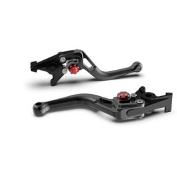 Levier de frein LSL BOW pour Brembo 17/17/19 RCS, R37R, court, noir/rouge