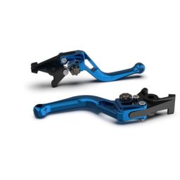 LSL Frein levier BOW pour Brembo 15/17/19 RCS, R37R, court, bleu/anthracite, noir-gris