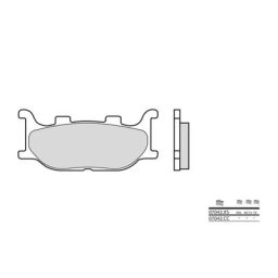 Brembo S.p.A. Plaquettes de frein Scooter carbone céramique - 07042CC