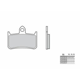 Brembo S.p.A. Plaquettes de frein carbone céramique - 07HO28RC
