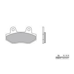 Brembo S.p.A. Plaquettes de frein Scooter carbone céramique - 07080CC