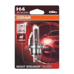 OSRAM Ampoule Night Breaker Silver H4 12V/60/55 - X1, argent