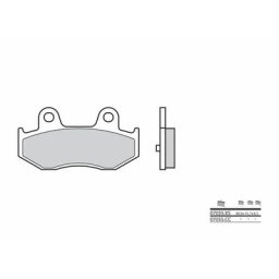 Brembo S.p.A. Plaquettes de frein Scooter métal fritté - 07055XS