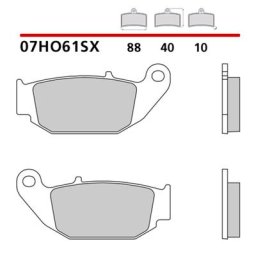 Brembo S.p.A. Plaquettes de frein métal fritté - 07HO61SX