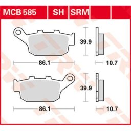 TRW Lucas Brake pad MCB585