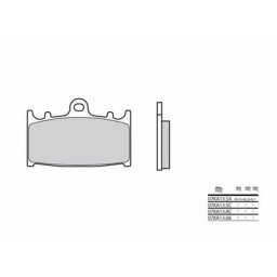 Brembo S.p.A. Plaquettes de frein route métal fritté - 07KA13SA