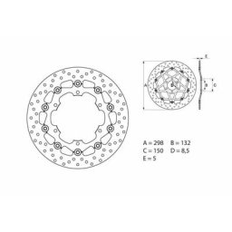 Brembo S.p.A. Disque de frein Oro flottant - 78B40830