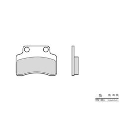 Brembo S.p.A. Plaquettes de frein Scooter carbone céramique - 07018CC