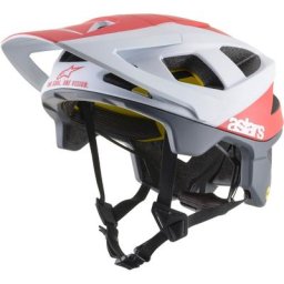 Alpinestars Vector Tech Polar MIPS Casque de vélo, blanc-rouge, taille S