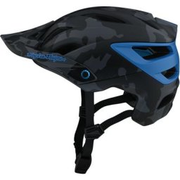 Troy Lee Designs A3 MIPS Uno Camo Casque de vélo, noir-gris-bleu, taille M L