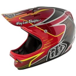 Troy Lee Designs D2 Pulse Casque de vélo, rouge, taille XS S