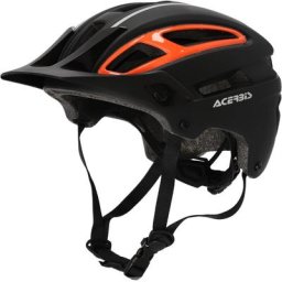 Acerbis Doublep Casque de VTT, noir-orange, taille L XL
