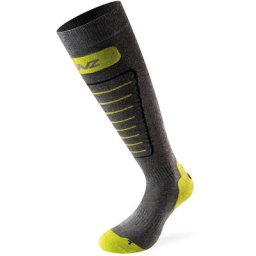 Lenz 1.0 Skiing Chaussettes, gris-jaune, taille 35 36 37 38