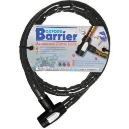 Oxford Barrier Verrouillage de câble, noir, taille 150 cm