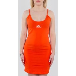 Alpha Industries Basic Small Logo Robe dames, orange, taille S pour Femmes