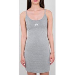 Alpha Industries Basic Small Logo Robe dames, gris, taille L pour Femmes