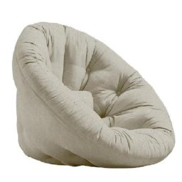 Fauteuil futon standard convertible NIDO CHAIR couleur lin