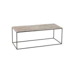Table de salon Réctangle NIZI en Aluminium Argent / Noir