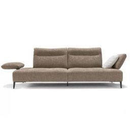 Canapé WILLIAM 3 à 5 places modulable dossier réglable bascule pieds métal MAX DIVANI