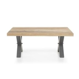 Table basse ANTIBES, plateau en chêne massif huilé piétement acier