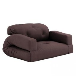 Canapé futon standard convertible HIPPO SOFA couleur marron