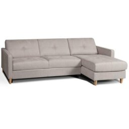 Canapé d'angle SCANDINAVE 160 cm convertible EXPRESS couchage quotidien 16 cm