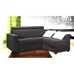 Angle FASTER 3 places ouverture express polyuréthane noir couchage 140cm module chauffeuse coffreskater
