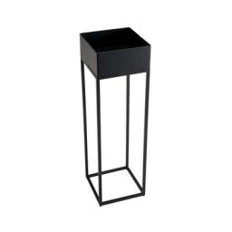 Sellette / Porte plantes carrée noire MM DILA Pieds métal