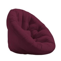 Fauteuil futon standard convertible NIDO CHAIR couleur bordeaux