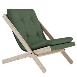 Fauteuil futon BOOGIE hêtre massif coloris vert olive