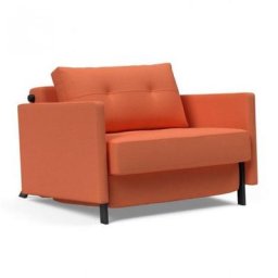INNOVATION LIVING Fauteuil design SOFABED CUBED 02 ARMS Argus Rust convertible lit 200*90cm