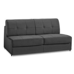 Canapé lit compact 2-3 places DENSO RAPID EXPRESS 120cm microfibre graphite matelas 18 cm