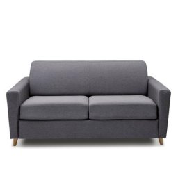 Canapé VIRGOLA convertible express matelas 16 cm sommier métal 140 cm