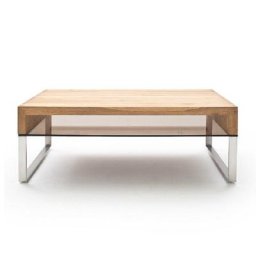 Table basse HIRSON 110 x 70 cm en chêne noueux huilé
