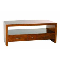 Meuble TV LAUREN LORINE en midi style colonial 3 tiroirs