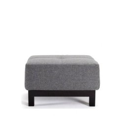 INNOVATION LIVING Pouf design BIFROST EXCESS DELUXE gris Twist Charcoal 65*65 cm