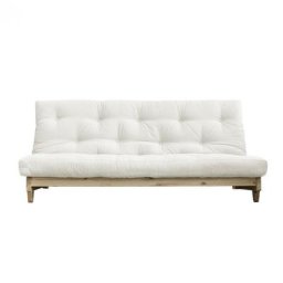Banquette convertible FRESH pin coloris écru couchage 140*200 cm.
