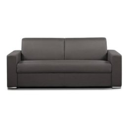 Canapé convertible 3-4 places SELECT matelas 16cm sommier lattes 160cm RENATONISI cuir vachette taupe