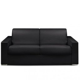 Canapé express 140 cm DREAMER EDITION Cuir et Cayenne anthracite matelas 16 cm