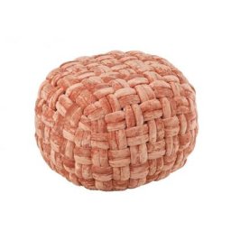 Pouf Rond Rose Crochete Viscose RONDY