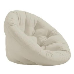 Fauteuil futon standard convertible NIDO CHAIR couleur beige