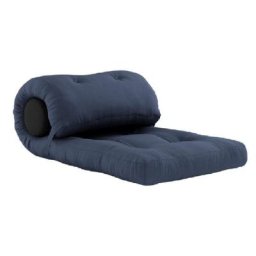 Fauteuil futon convertible WRAP couleur bleu marine