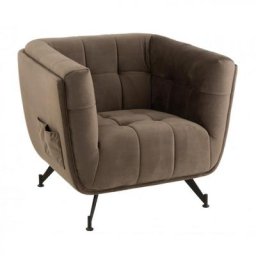 Fauteuil Lounge MARIANAH Gris Foncé